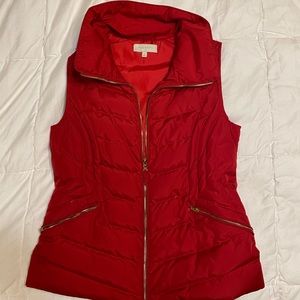 Talbots red Vest. Very slimming